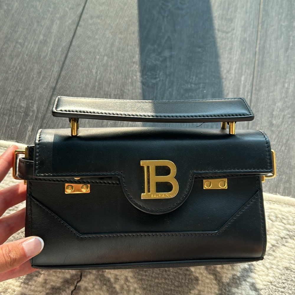 Balmain bag-BBuzz 19 Shoulder Bag in Smooth Leather